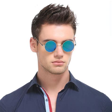 mens luxury round sunglasses